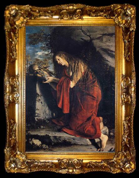 framed  Orazio Gentileschi Saint Mary Magdalen in Penitence, ta009-2